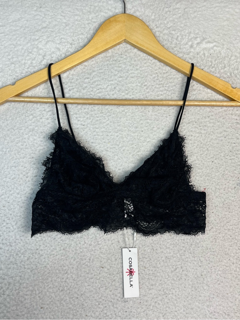 Cosabella black lace bralette